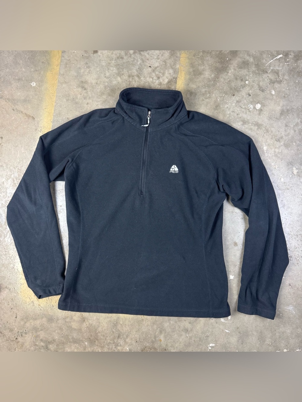 Nike ACG Quarter Zip Size Medium 1990s Y2K 2000s Techwear Gorpcore Fleece Layer